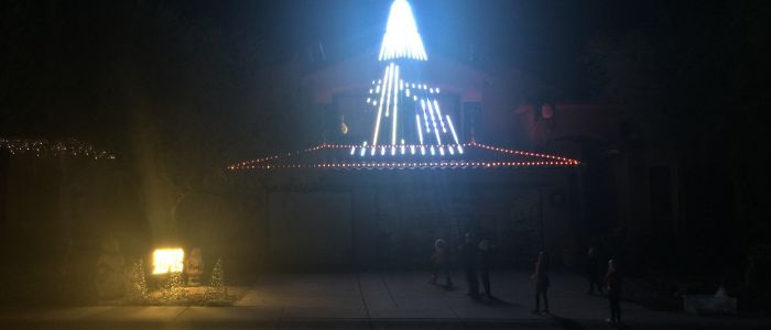 A picture of Mollick Magic Christmas where you can find some amazing Christmas Lights.